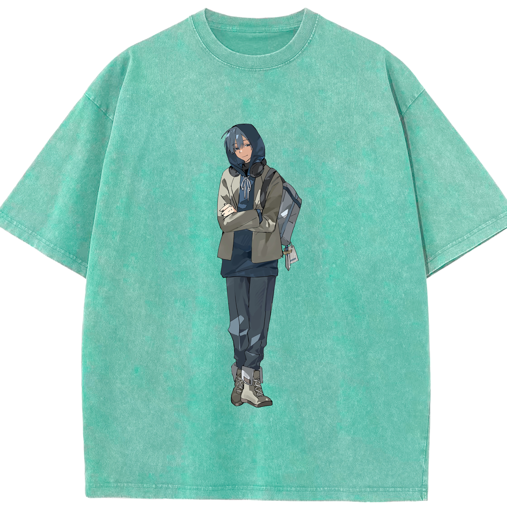 （画像用） 葬送のフリーレン Frieren 綿100% ヴィンテージ風 半袖Tシャツ（フロントプリント）